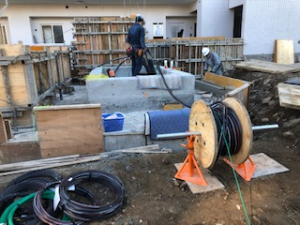 幹線入線工事